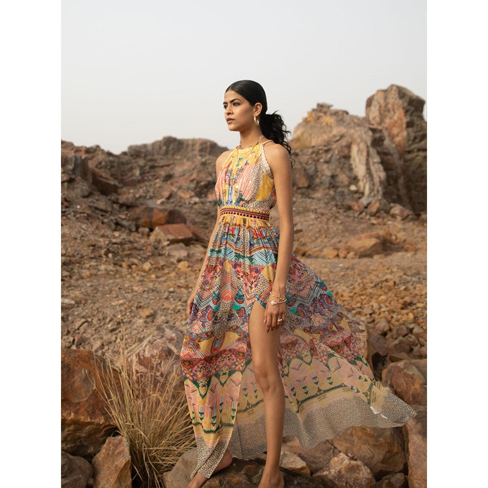 Bhanuni by Jyoti Yellow Maxi Dress