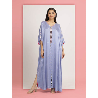 Bha-Sha Blue Gayatri Kaftan Dress