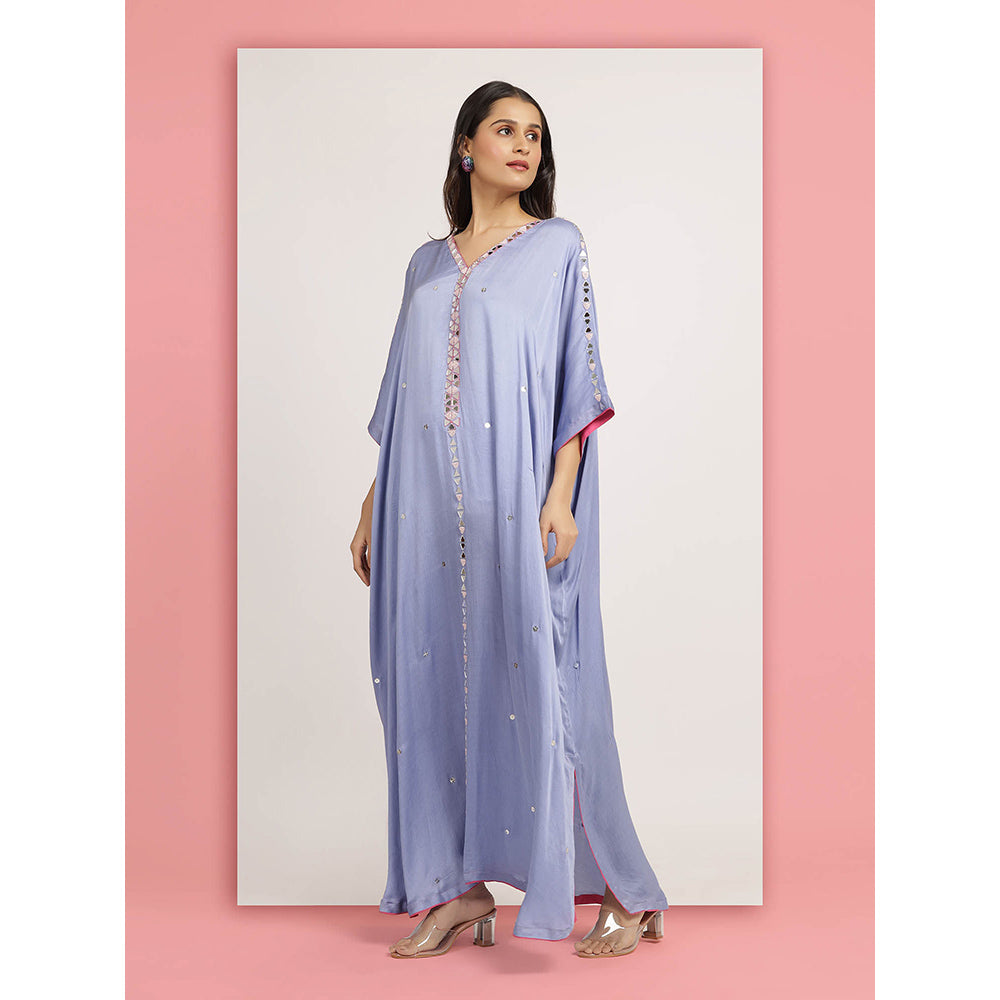 Bha-Sha Blue Gayatri Kaftan Dress