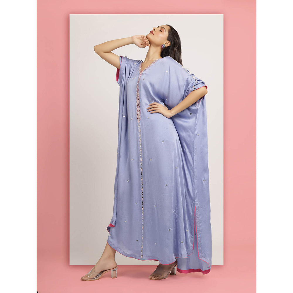 Bha-Sha Blue Gayatri Kaftan Dress