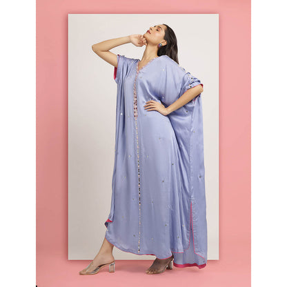 Bha-Sha Blue Gayatri Kaftan Dress