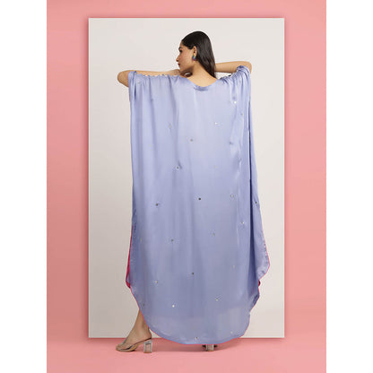 Bha-Sha Blue Gayatri Kaftan Dress