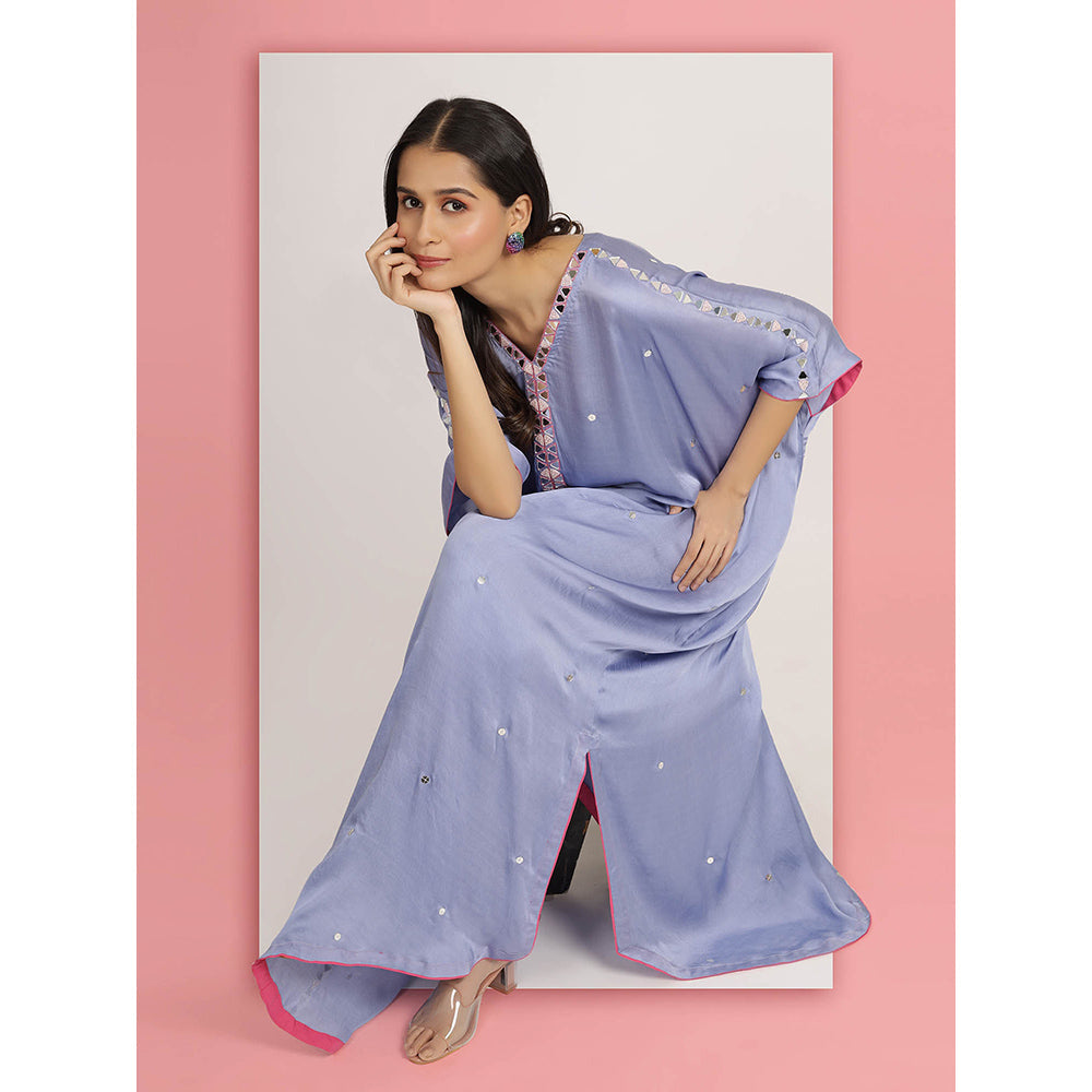 Bha-Sha Blue Gayatri Kaftan Dress