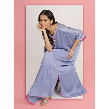 Bha-Sha Blue Gayatri Kaftan Dress