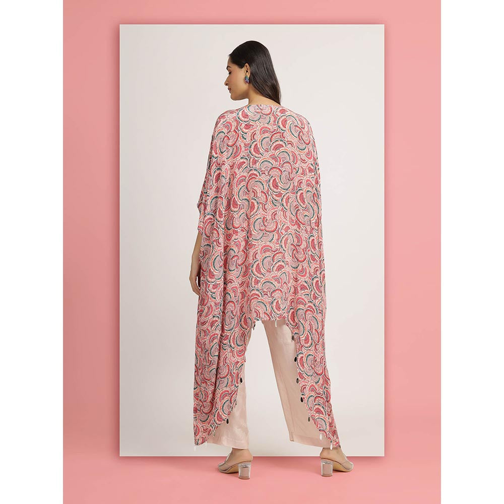 Bha-Sha Pink Masoom Kaftan With Pant