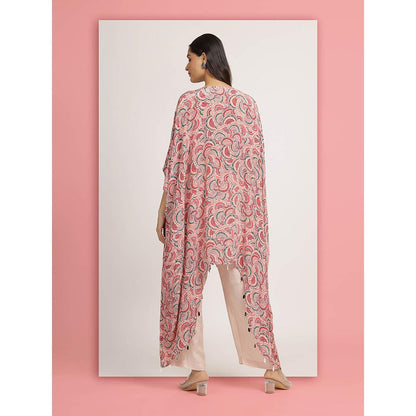 Bha-Sha Pink Masoom Kaftan With Pant