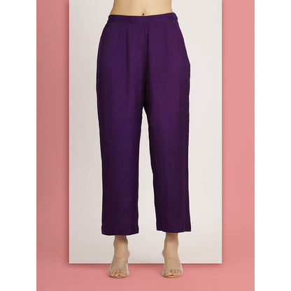 Bha-Sha Purple Zainab Kurta With Pant