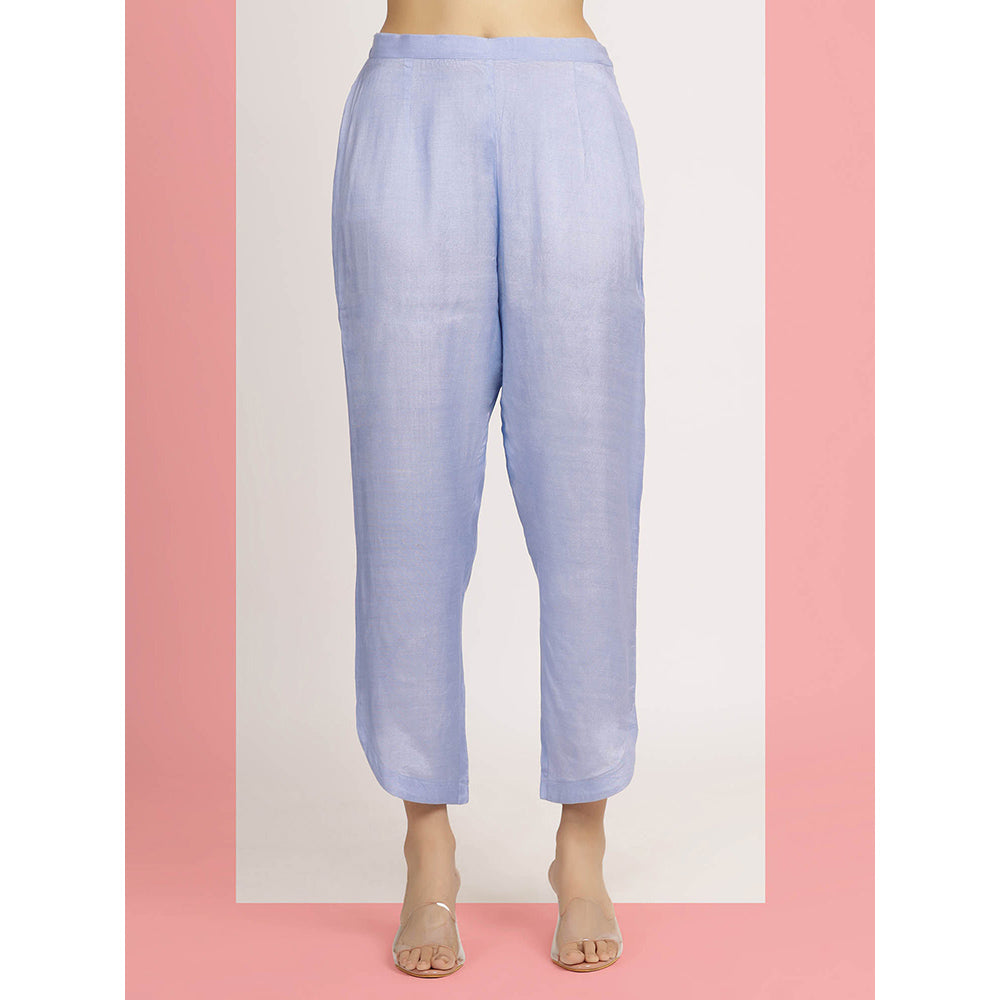 Bha-Sha Blue Devyani Kurta With Pant