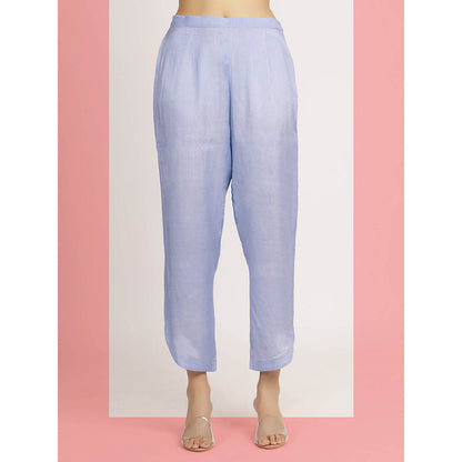 Bha-Sha Blue Devyani Kurta With Pant