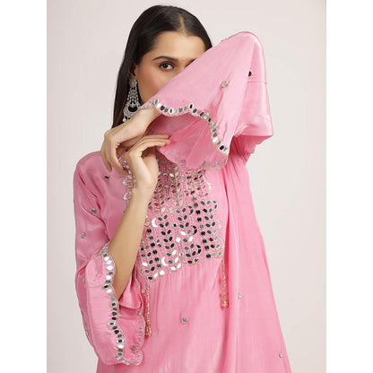Bha-Sha Pink Rakhi Kurta With Pant