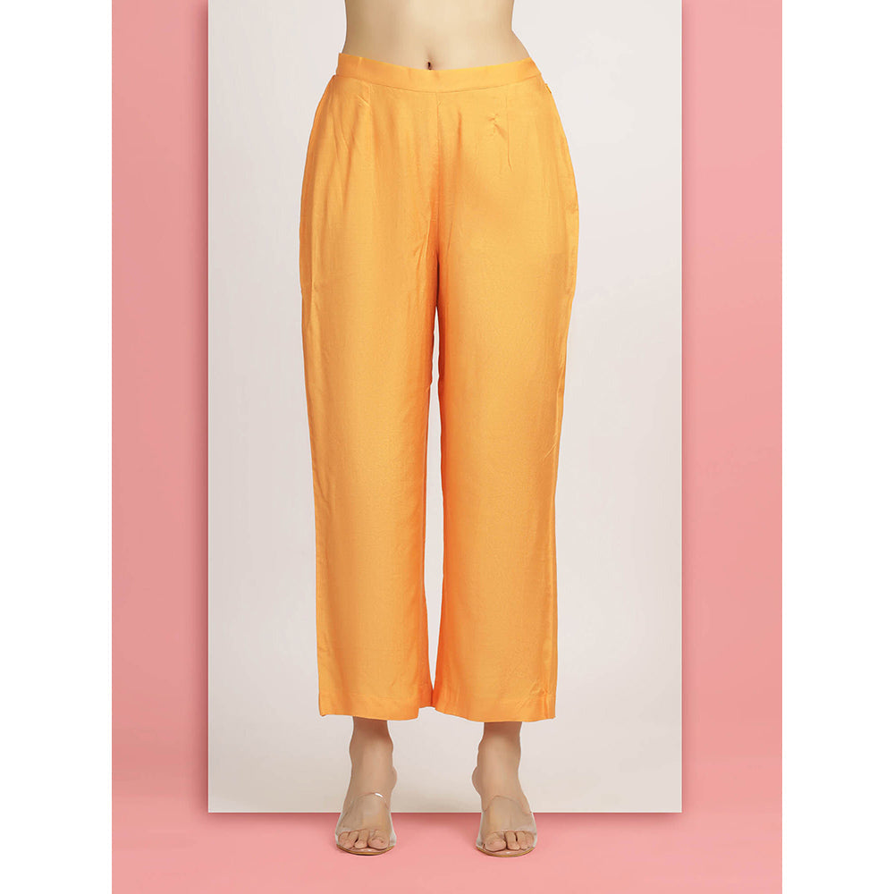 Bha-Sha Yellow Shaheen Kurta With Pant