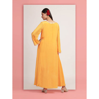 Bha-Sha Yellow Shaheen Kurta With Pant