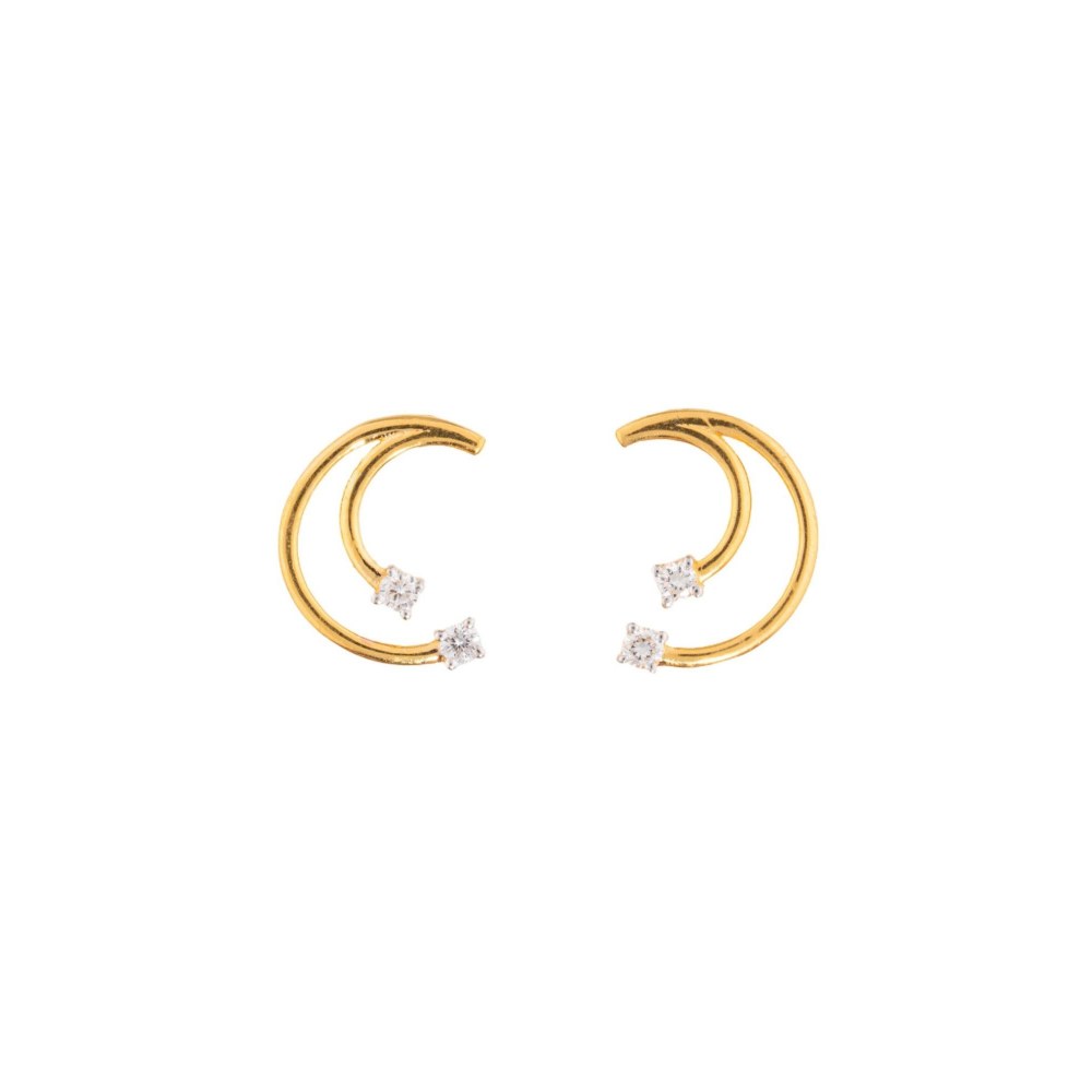 Bijou Co. Ezra Lab Grown Diamond Studs - White