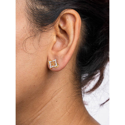 Bijou Co. Cohort Lab Grown Diamond Studs - White