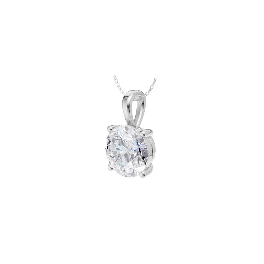 Bijou Co. Almas Lab Grown Diamond Solitaire Pendant - White