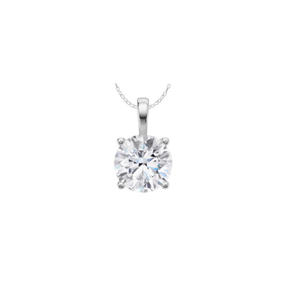Bijou Co. Almas Lab Grown Diamond Solitaire Pendant - White