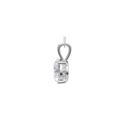 Bijou Co. Almas Lab Grown Diamond Solitaire Pendant - White