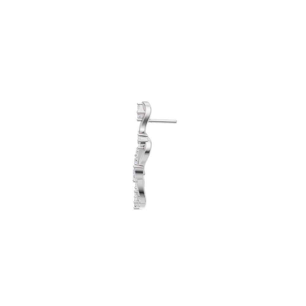 Bijou Co. Ulani Lab Grown Diamond Hoops - White