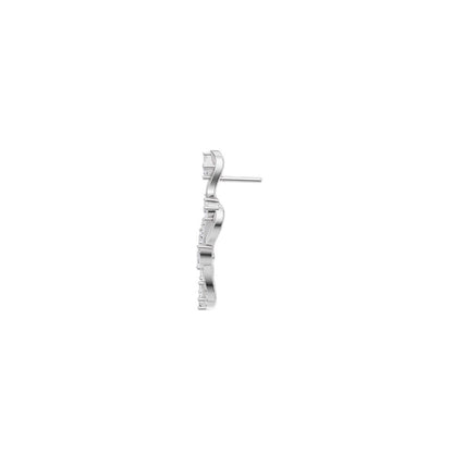 Bijou Co. Ulani Lab Grown Diamond Hoops - White