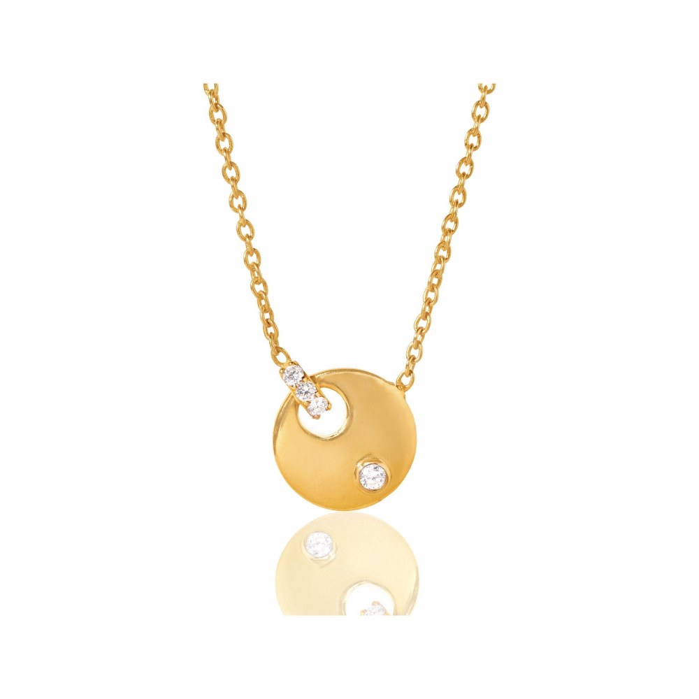 Bijou Co. Radiant Dot Lab Grown Diamond Necklace - White