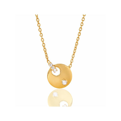 Bijou Co. Radiant Dot Lab Grown Diamond Necklace - White