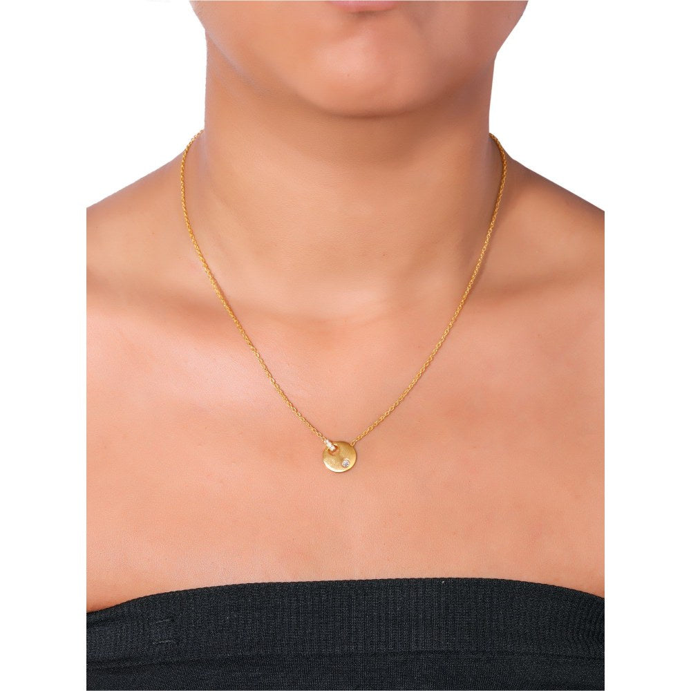 Bijou Co. Radiant Dot Lab Grown Diamond Necklace - White