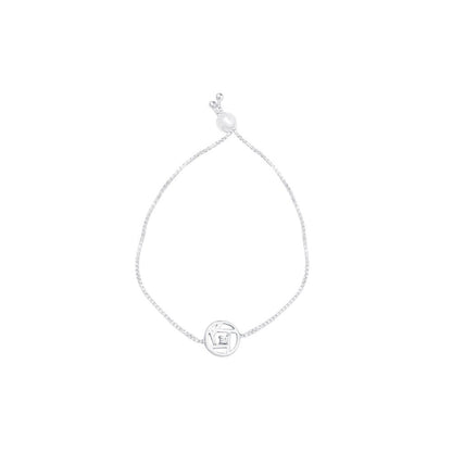 Bijou Co. Orbital Lab Grown Diamond Bracelet - White