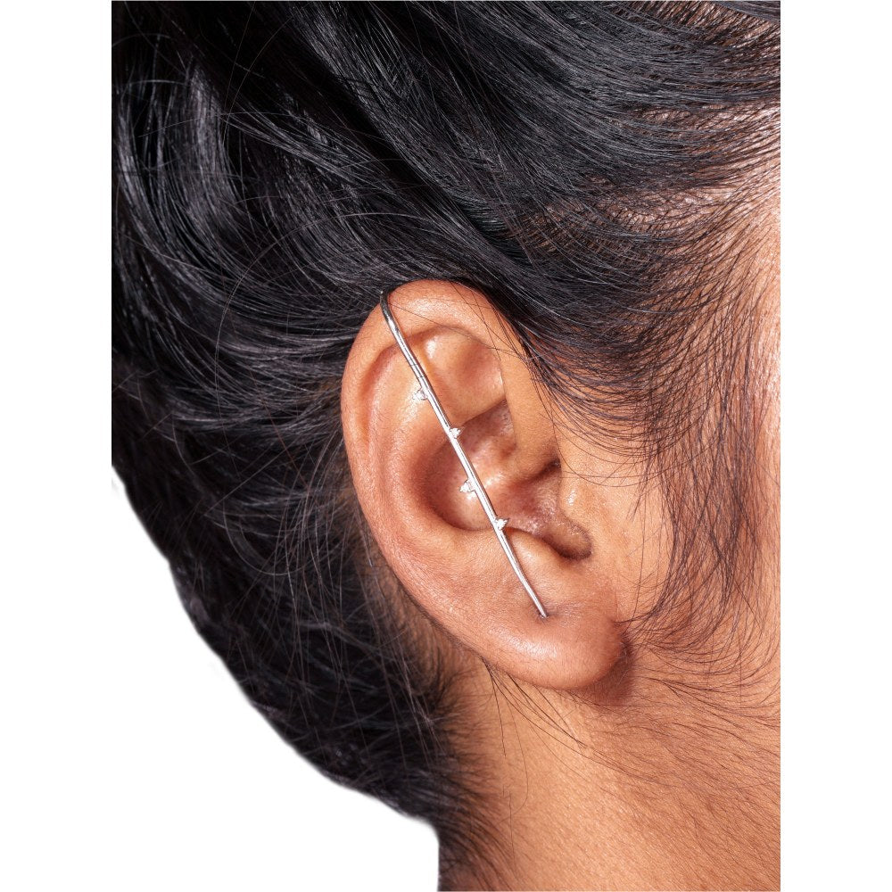 Bijou Co. Streamline Lab Grown Diamond Earrings - White