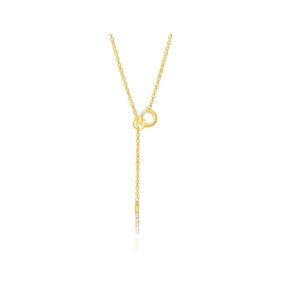 Bijou Co. Needle & Thread Lab Grown Diamond Necklace - White