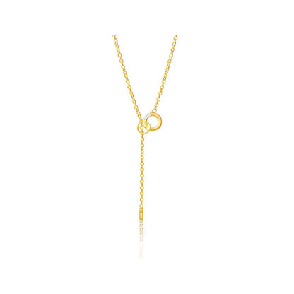 Bijou Co. Needle & Thread Lab Grown Diamond Necklace - White