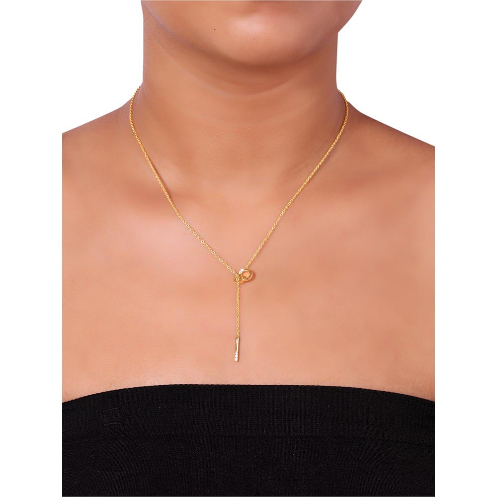Bijou Co. Needle & Thread Lab Grown Diamond Necklace - White