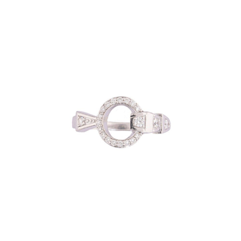 Bijou Co. Serpentine Halo Lab Grown Diamond Ring - White