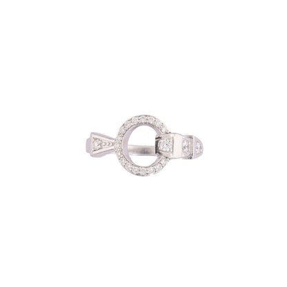 Bijou Co. Serpentine Halo Lab Grown Diamond Ring - White