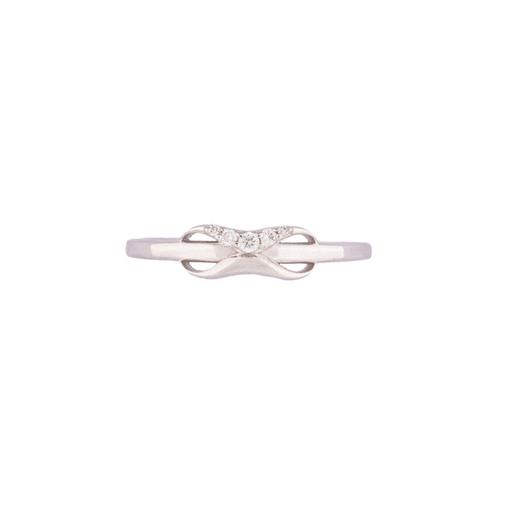 Bijou Co. Loopy Lab Grown Diamond Ring - White