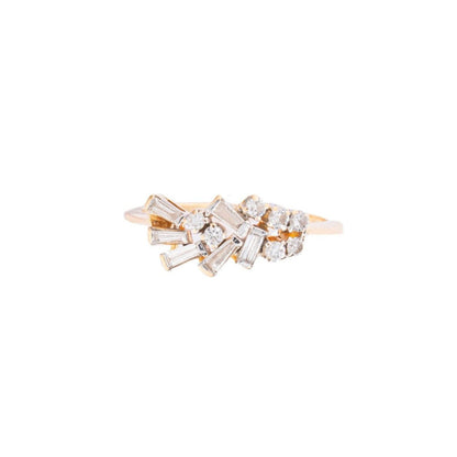 Bijou Co. Cluster Lab Grown Diamond Ring - White