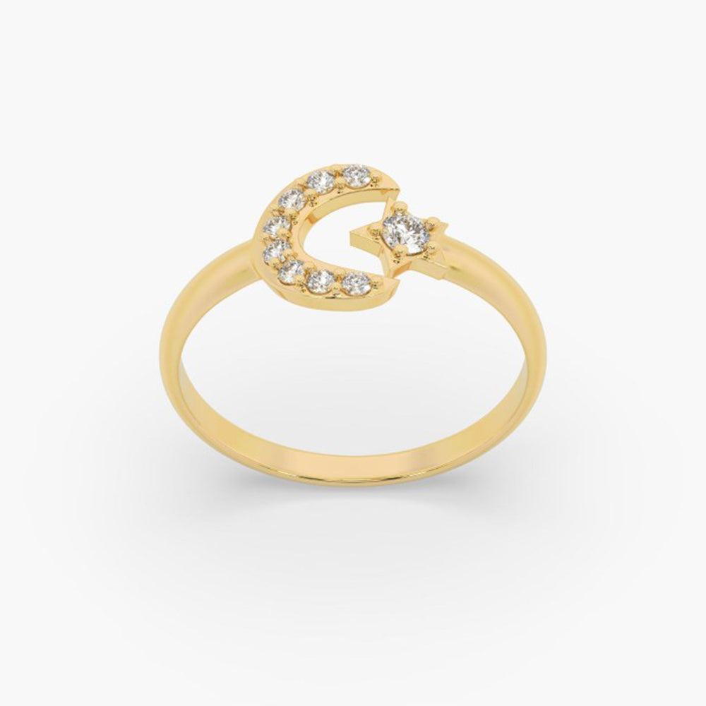 Bijou Co. Celestial Lab Grown Diamond Ring - White