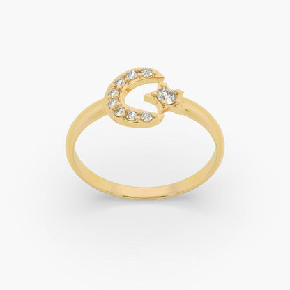 Bijou Co. Celestial Lab Grown Diamond Ring - White