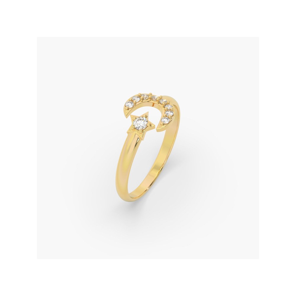 Bijou Co. Celestial Lab Grown Diamond Ring - White