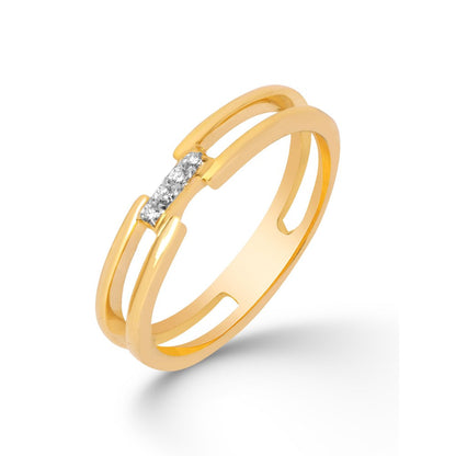 Bijou Co. Twin Bridge Lab Grown Diamond Ring - White
