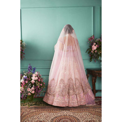 Jigar and Nikita Lilac Blouse and Lehenga with Dupatta (Set of 3)