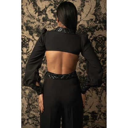 Jigar and Nikita Black Jumpsuit