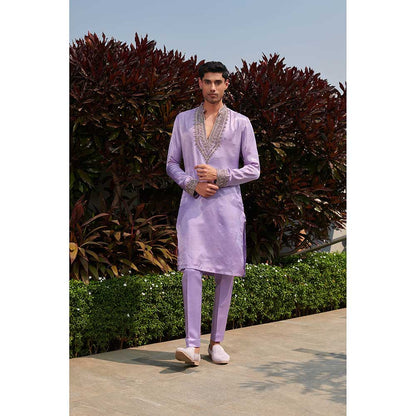 Jigar and Nikita Lavender Affair Kurta with Pant (Set of 2)