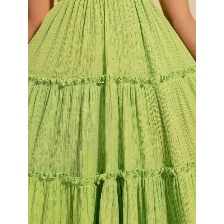 B'Infinite Green Pistachio Long Dress