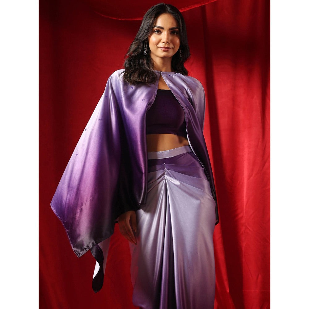 B'Infinite Twilight Ombre Cape with Crop Top (Set of 2)