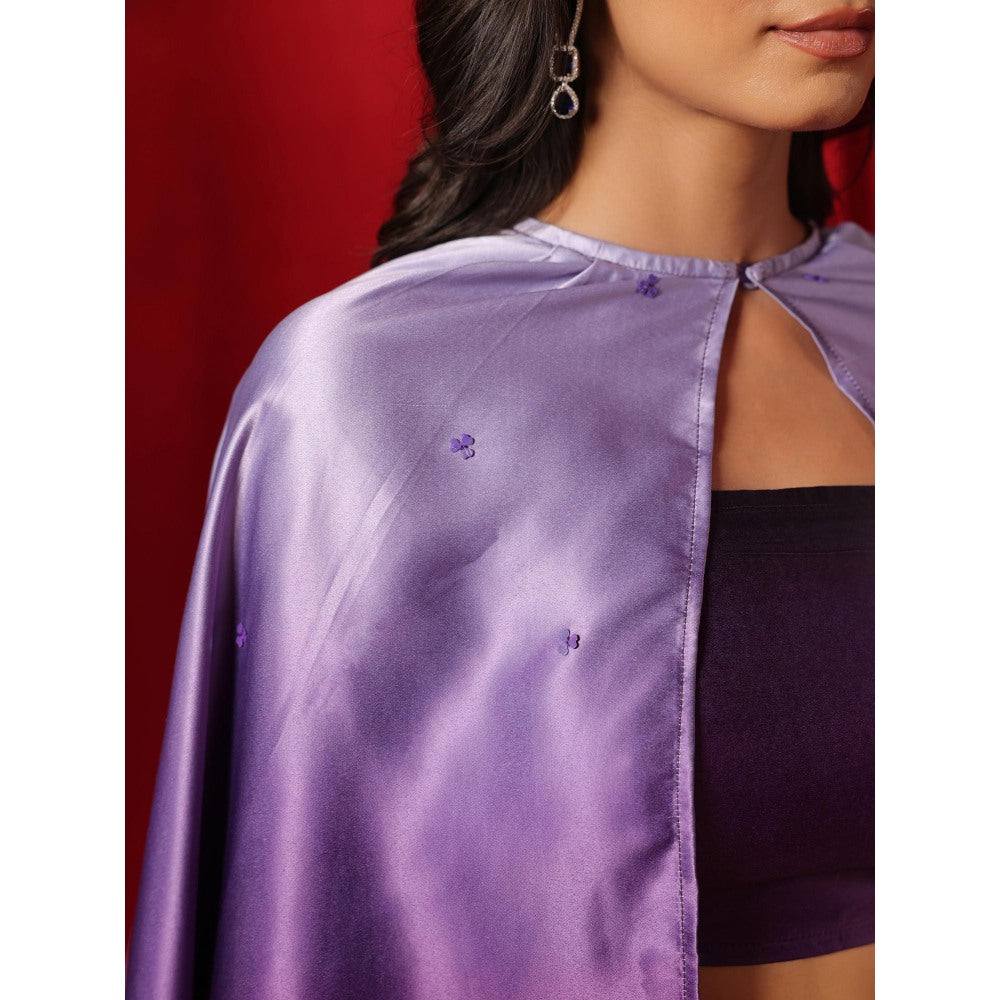 B'Infinite Twilight Ombre Cape with Crop Top (Set of 2)