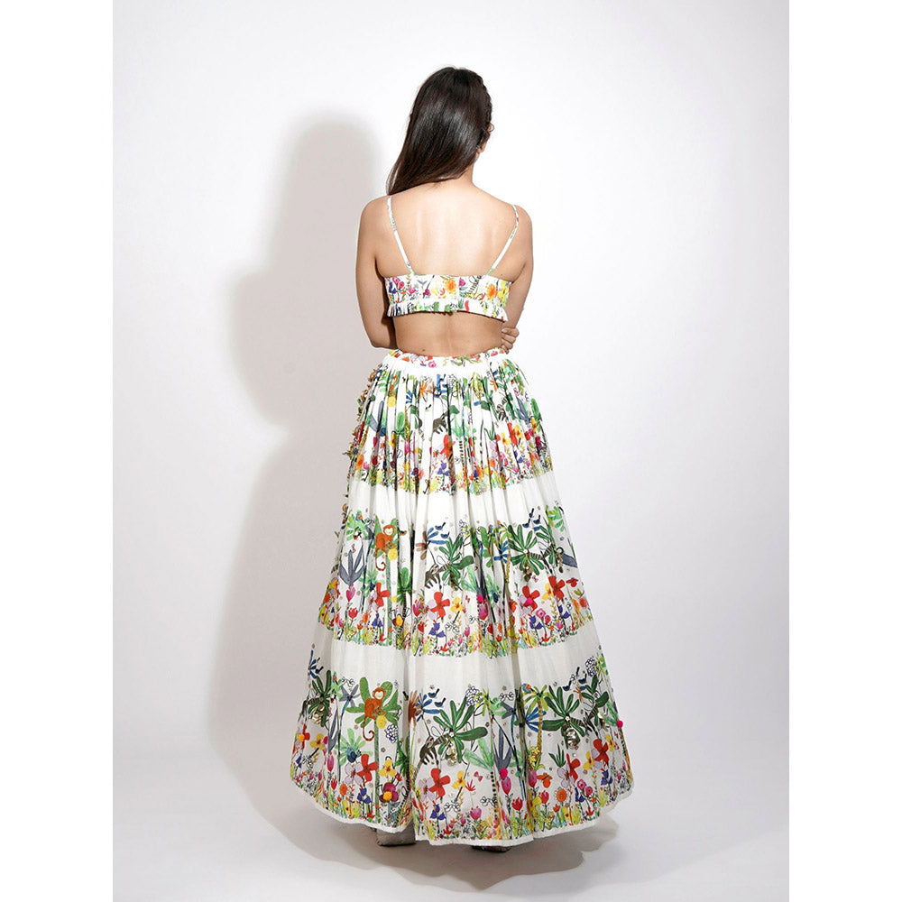 Blushing Couture by Shafali Gardenia Lehenga (Set of 3)