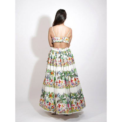 Blushing Couture by Shafali Gardenia Lehenga (Set of 3)