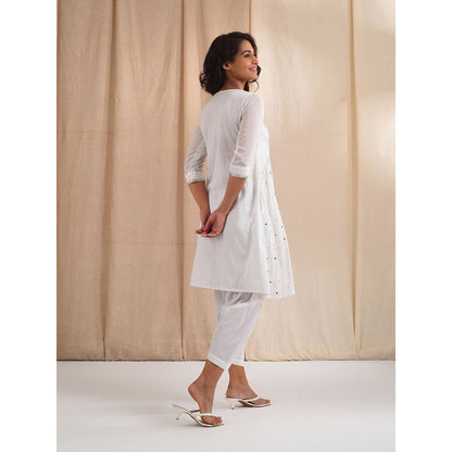 Blushing Couture by Shafali Women White Suit (Set of 2)