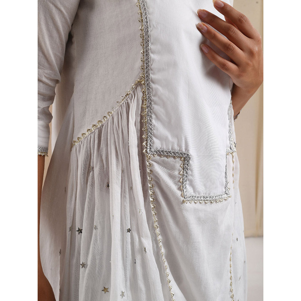 Blushing Couture by Shafali Women White Suit (Set of 2)