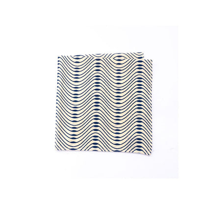 Bubber Blu Wave Pocket Square